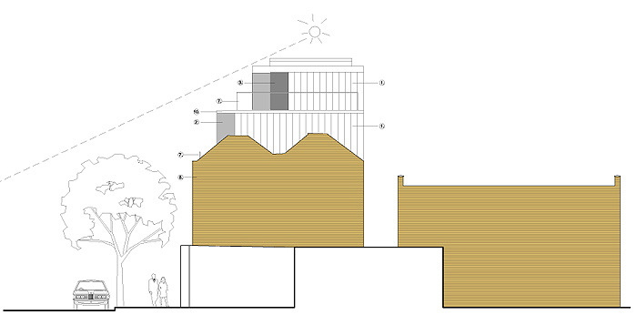 proposed side elevation