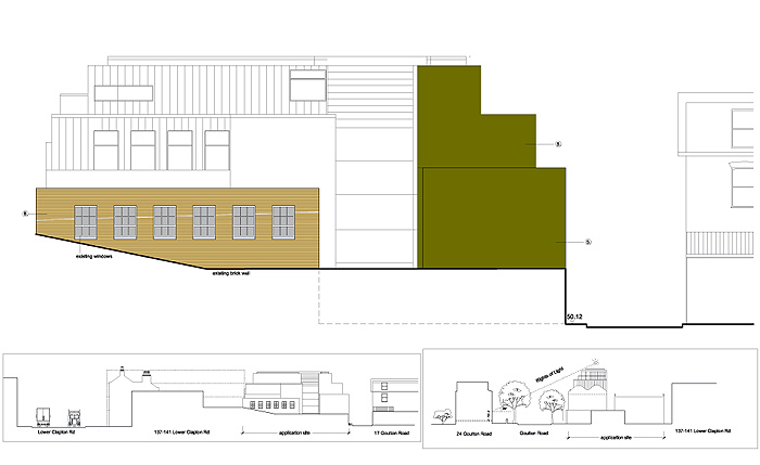 proposed rear elevation