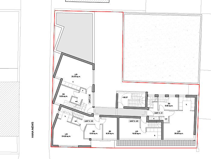 proposed second floor