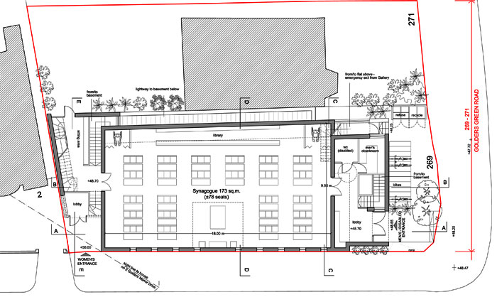 ground floor plan [Synagogue] - consent
