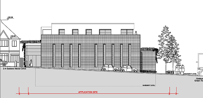 side elevation - consent proposal